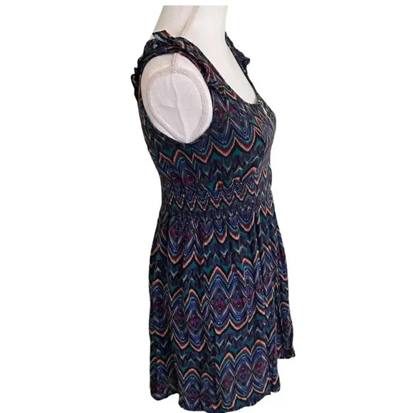 Kirra front zip multicolored mini dress EUC size M - Picture 8 of 9